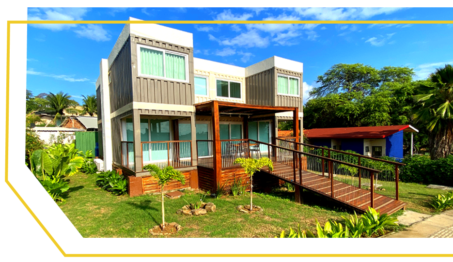 Módulo habitável customizado a partir de container marítimo